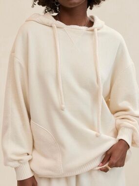 Aerie Oversized Cream Pullover Hoodie